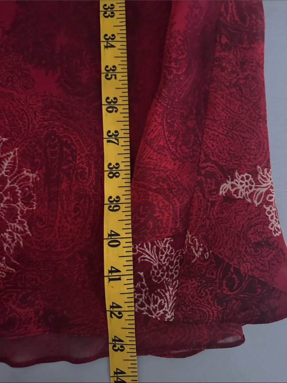 Vintage Ann Taylor Burgundy Floral Silk Midi Dress Size 8 Whimsygoth Red Wine - Picture 7 of 9